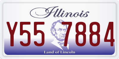 IL license plate Y557884
