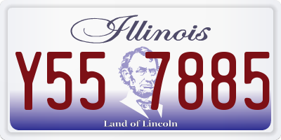 IL license plate Y557885