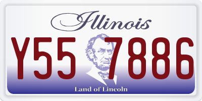 IL license plate Y557886