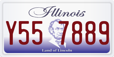 IL license plate Y557889