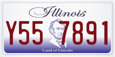 IL license plate Y557891