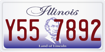 IL license plate Y557892