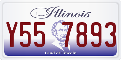 IL license plate Y557893