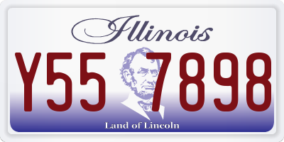 IL license plate Y557898