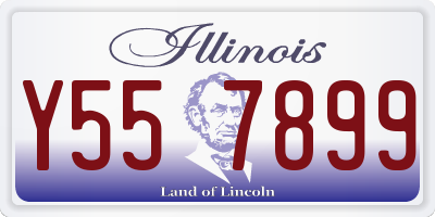 IL license plate Y557899
