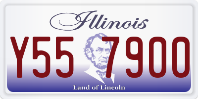 IL license plate Y557900