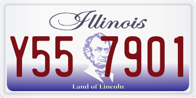 IL license plate Y557901