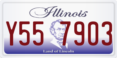 IL license plate Y557903