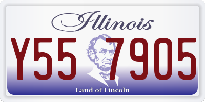 IL license plate Y557905
