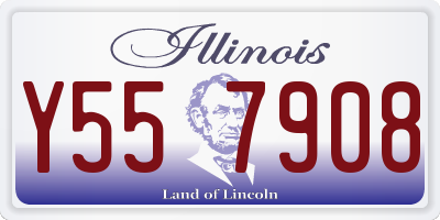 IL license plate Y557908