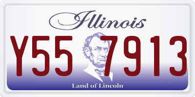 IL license plate Y557913