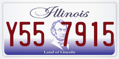 IL license plate Y557915