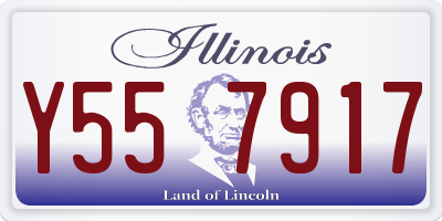IL license plate Y557917