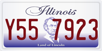 IL license plate Y557923