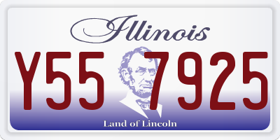 IL license plate Y557925