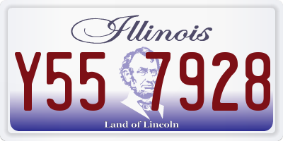 IL license plate Y557928