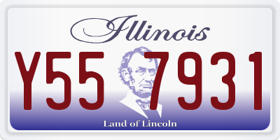IL license plate Y557931