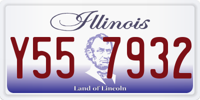 IL license plate Y557932