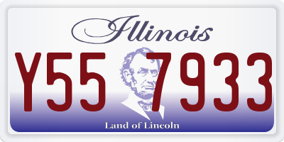 IL license plate Y557933