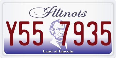 IL license plate Y557935