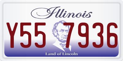 IL license plate Y557936
