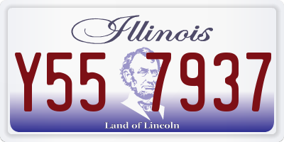 IL license plate Y557937