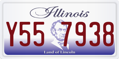 IL license plate Y557938