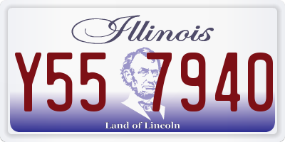 IL license plate Y557940