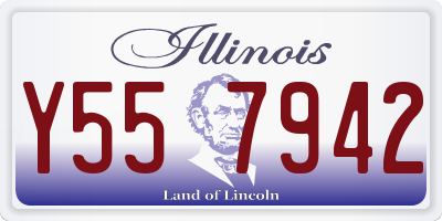 IL license plate Y557942