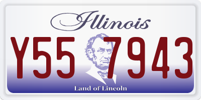IL license plate Y557943