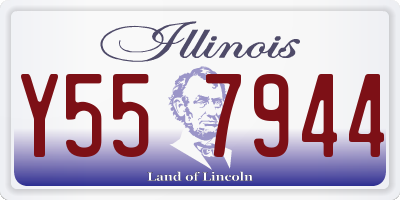 IL license plate Y557944