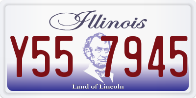 IL license plate Y557945