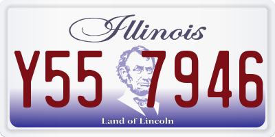 IL license plate Y557946