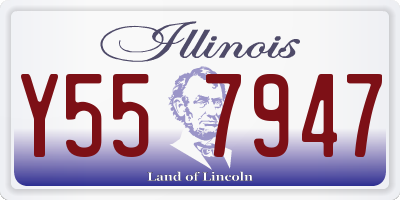 IL license plate Y557947