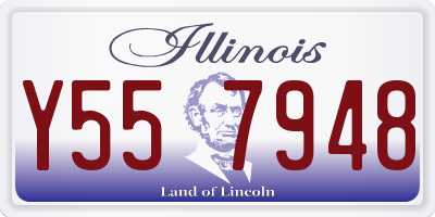 IL license plate Y557948