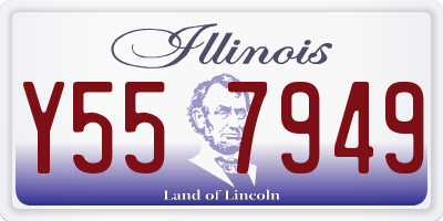 IL license plate Y557949