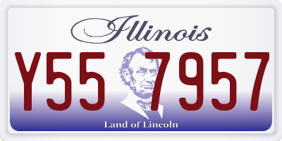 IL license plate Y557957