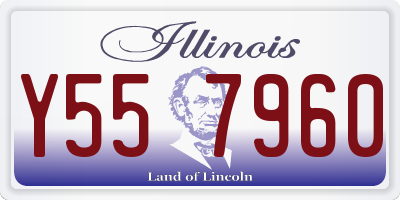 IL license plate Y557960