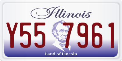 IL license plate Y557961