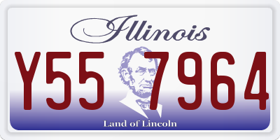 IL license plate Y557964