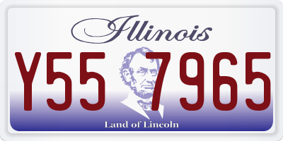 IL license plate Y557965