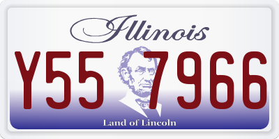 IL license plate Y557966