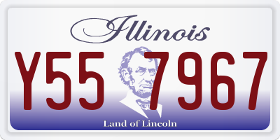 IL license plate Y557967