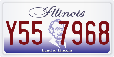 IL license plate Y557968