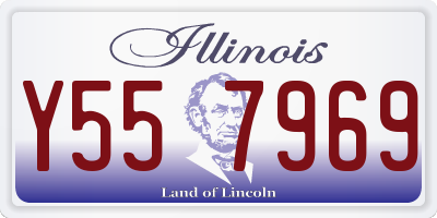 IL license plate Y557969