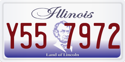 IL license plate Y557972