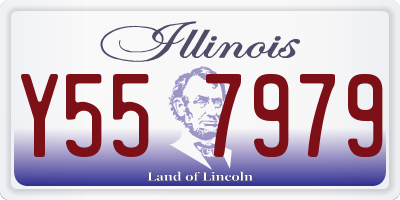 IL license plate Y557979