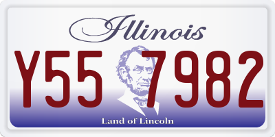 IL license plate Y557982