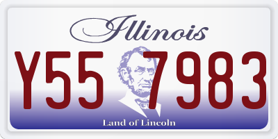 IL license plate Y557983