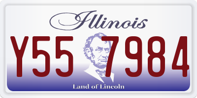 IL license plate Y557984